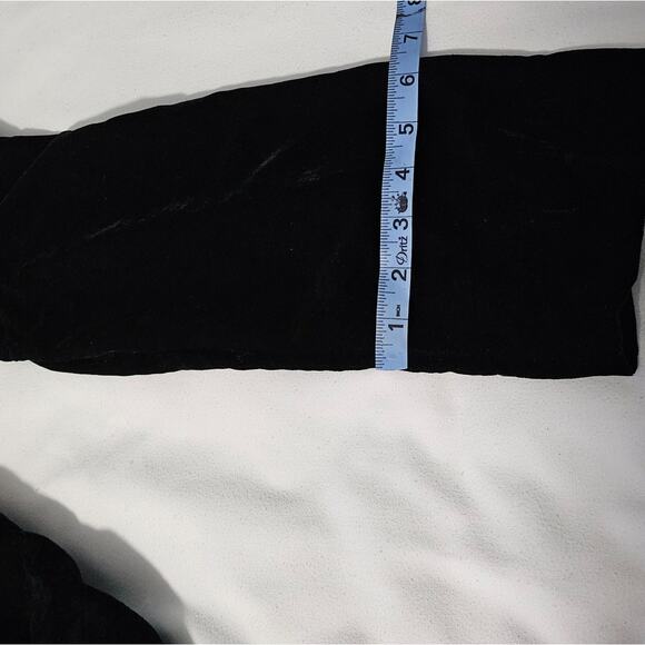 FREE PEOPLE CHELSEY BLACK VELOUR MINI DRESS SIZE XS - TIMELESS ELEGANCE! - Picture 14 of 14